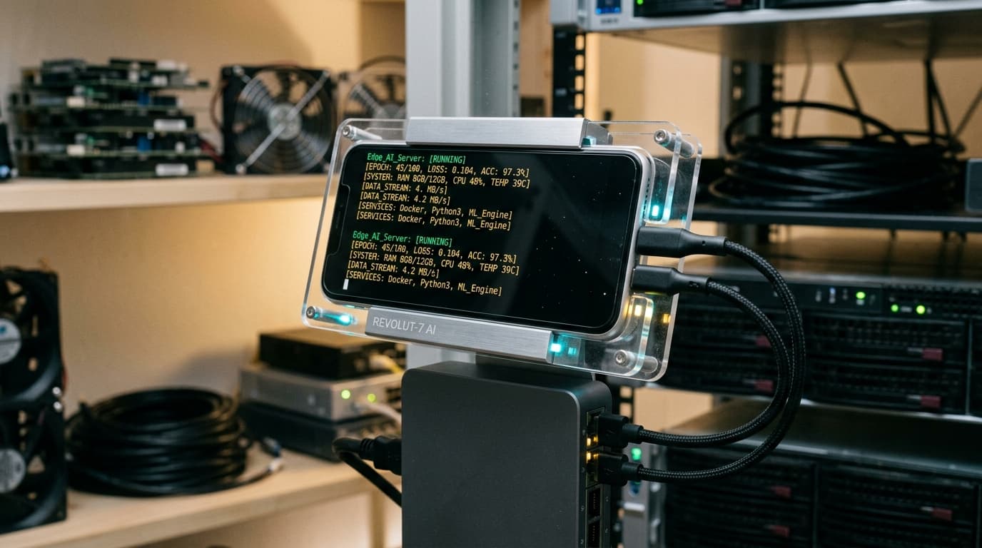 Reaproveitando Smartphones Antigos como Servidores de IA de Borda com Linux (PostmarketOS / ARM64)