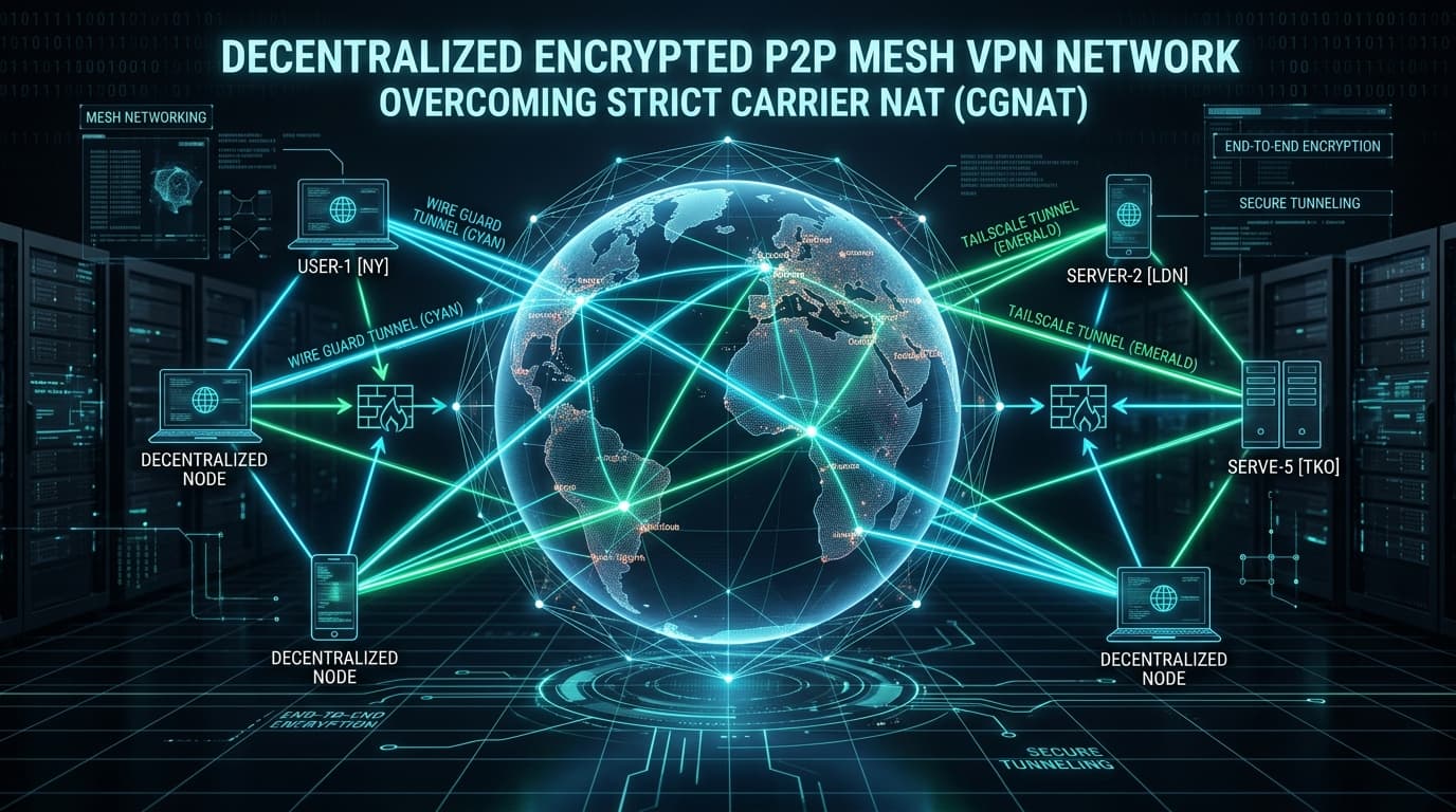 Acesso Remoto Seguro sem Abrir Portas no Roteador: Implementando Redes Mesh com Tailscale e WireGuard