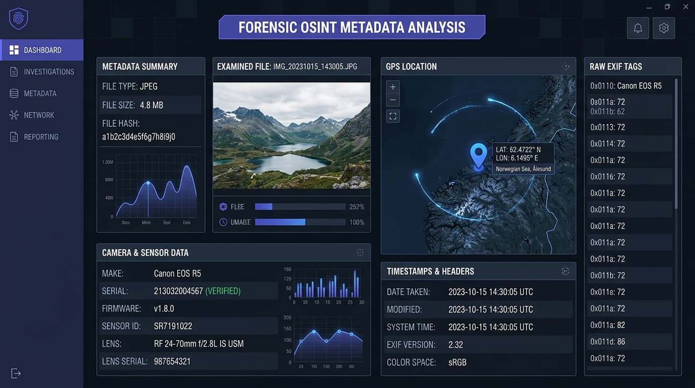 Investigação OSINT na Prática: Como Extrair Metadados EXIF e Analisar Imagens sem Ferramentas Pagas
